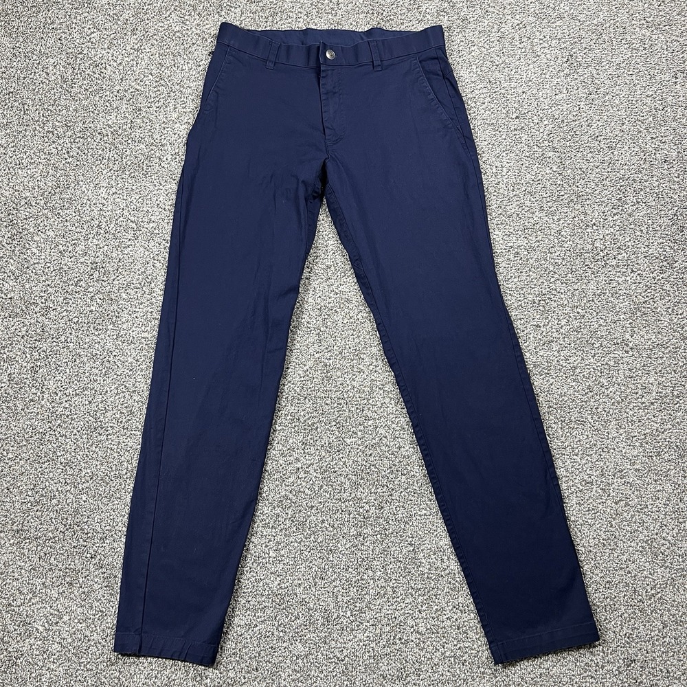 Fabletics Pants Mens‎ 31x34 Blue High Side Chino Classic Straight Golf Stretch